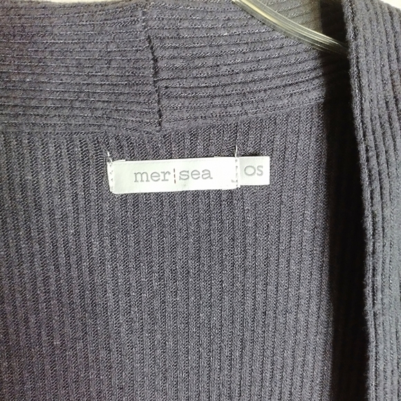 Mersea split sides long grey langenlook duster sz OS - Picture 4 of 7